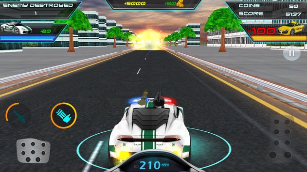 Police Chase -Death Race Speed Car Shooting Racing APK indir [v1.2.20]