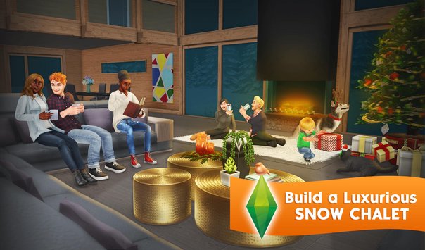 Расслабиться на надувном кресле в бассейне sims freeplay